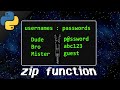 Python zip function 🤐
