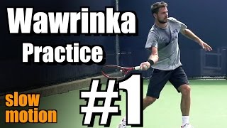 Stanislas Wawrinka in Super Slow Motion | Forehand and Backhand #1 | Western \u0026 Southern Open 2014