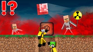BLOOD POISON GAS vs Doomsday Bunker in Minecraft - Maizen JJ and Mikey