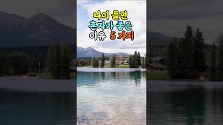 나이들면  혼자가 좋은 이유 5가지 #지혜 #명언  #좋은글 #건강