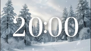 20-Minute Winter Snow Timer with Relaxing Piano Music