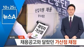 [단독] 채용 공고 어긴 ‘재직 가산점’…뒤바뀐 합격자 | 뉴스A