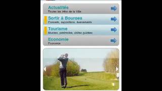 Application iPhone Ville de Bourges développée par Boréal Business