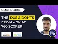 The Dos and Don'ts to Score 760 on GMAT | GMAT Success Story