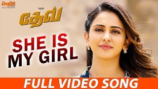 She Is My Girl Full Video Song (Tamil) | Karthi | Rakul Preet | Harris Jayaraj