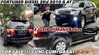 Di Jual ! CUMI-CUMI DARAT FORTUNER DIESEL 2kd G AT 2010 #jualbelimobilbekas #innovadiesel #otomotif