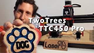 Using TwoTrees TTC450 Pro CNC with LaserGRBL and Easel