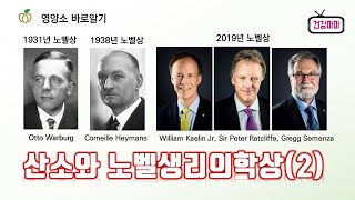 [ 산소와 노벨생리의학상(2) ] 노벨생리의학상ㅣ경동맥 산소 센서ㅣ코르네유 하이만스ㅣ경동맥에서 혈중 산소농도를 감지하는 센서의 발견으로 1938년 노벨생리의학상이 수상되다