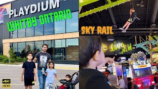 FIRST TIME AT PLAYDIUM ARCADE 2022 | HOW WAS THE EXPERIENCE ?? | SKY RAIL #playdium #travel #ontario