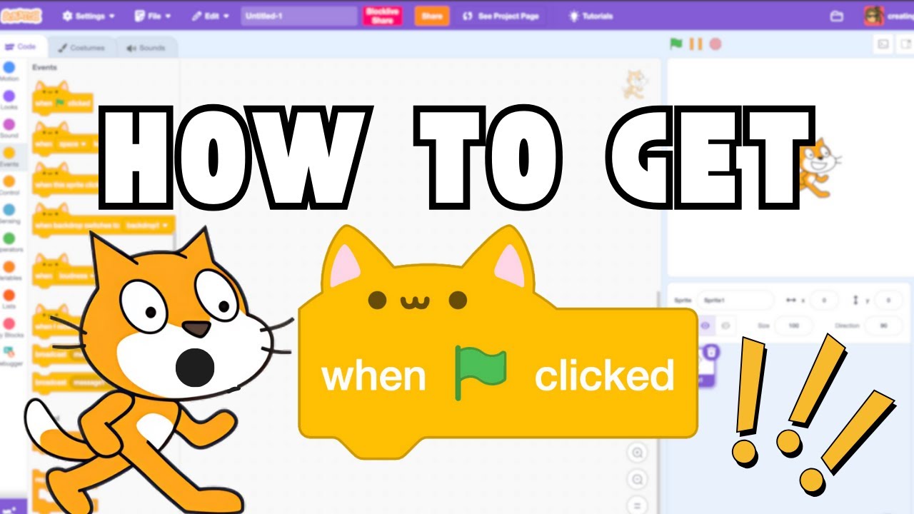 How To Get The Cat Blocks In Scratch Youtube