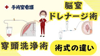 穿頭洗浄術と脳室ドレナージ術の違い