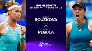 Marie Bouzkova vs. Jessica Pegula | 2023 Cincinnati Round of 16 | WTA Match Highlights