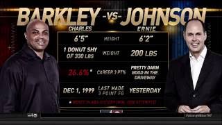 Inside the NBA: Barkley vs. Johnson 3 Point Contest | Inside the NBA | NBA on TNT