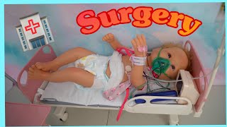 Reborn baby has surgery new Feeding tube reborn Hospital