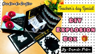 Teachers day explosion box full tutorial by Handmade Crafter | Teachers Day | DIY teachers day gift