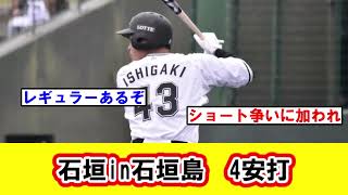 【ロッテ】石垣雅海　ライブBP4安打　現役ドラフトで中日から移籍