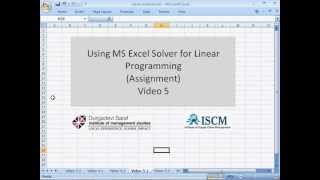 Assignment Problem in Excel Solver (Step-by-Step Optimization Model)
