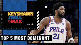 ROUNDBALL RANKINGS! Top 5 most DOMINANT players in the NBA | KJM