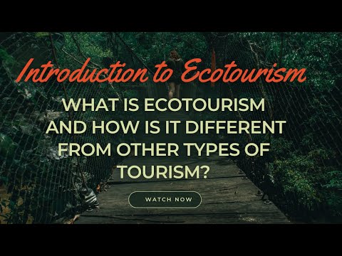 What is the difference between mass tourism and ecotourism?