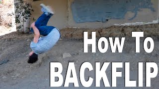 How to BACKFLIP in 3 Steps (Easy)