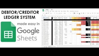 Debtor/Creditor Ledger Management made easy in Google Sheets