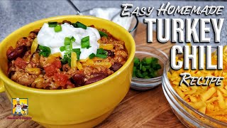 Homemade Turkey Chili | Crockpot Recipe