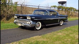 1958 Chevrolet Impala 2 Door Hardtop Continental Kit in Black \u0026 Ride My Car Story with Lou Costabile