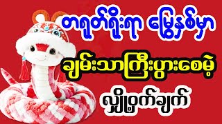 မြွေနှစ်အတွင်းမှာ ချမ်းသာကြီးပွားစေမဲ့ လျှို့ဝှက်ချက်