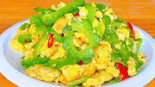 A recipe of  ，How To Make Bitter gourd scrambled eggs Bitter melon scrambled eggs,