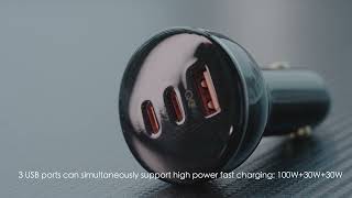 LDNIO new arrival 160W super fast car charger