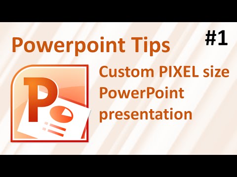 How to make a custom PIXEL size PowerPoint presentation and convert it to a picture. How to make a custom PIXEL size PowerPoint presentation and convert it to a picture.