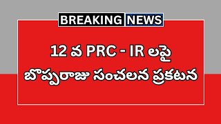 12 వ PRC - IR లపై బొప్పరాజు సంచలన ప్రకటన | AP Employees and Pentioners