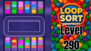 Loop Sort Level 290 Walkthrough Solution