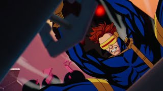 Sentinal Destroy the Blackbird and the X-Men Falls to Their Death '97 Episode 1