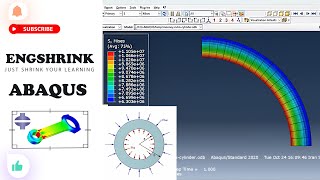 Hyperelastic Mooney-Rivlin cylinder under pressure - |Abaqus Tutorial|