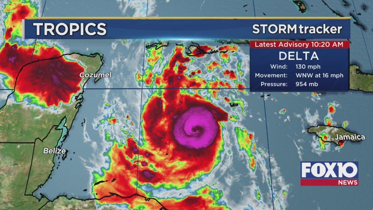 Delta Has Rapidly Intensified To A Cat 4 Hurricane Update 10:30 A.m ...