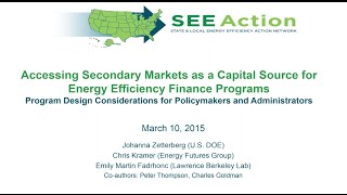 Secondary Markets: A Sustainable Capital Source for Energy Efficiency?