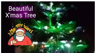 Beautiful X'mas Tree at home🥳🥳🥳#christmas #star #trending  #youtube #song #relax