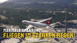 Maximale Spannung! Fliegen im starken Regen! -0010