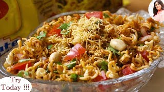 Best Maggi Bhel Recipe, Cooking Maggi In Different Style, Street Food Maggi, Crunch Maggi chaat