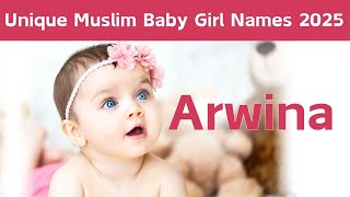 Unique and Modern Baby Girl Names 2025 || Latest Girls Names