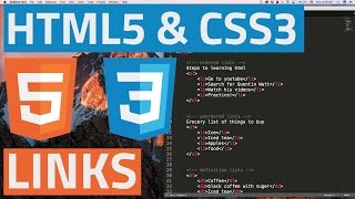 HTML5 and CSS3 beginner tutorial 7 - Links