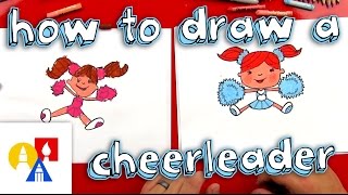 How To Draw A Cartoon Cheerleader