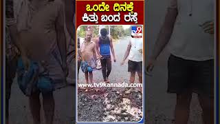 ಒಂದೇ ದಿನಕ್ಕೆ ಕಿತ್ತು ಬಂದ ರಸ್ತೆ | #Road #Tv9S