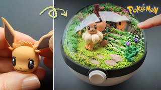 Pokémon Clay Art - Making Eevee Poké Ball | Oddly Satisfying 🌹