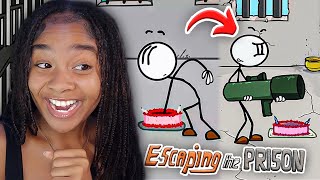 Playing The Henry Stickman Collection In 2023! | Escaping the Prison *ALL ENDINGS*