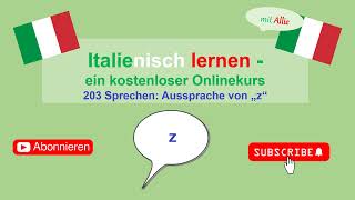 Italienisch lernen mit Allie: Sprechen 203 Die Aussprache von 