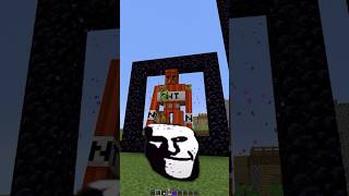 Building nether portals with various ranks in Minecraft #shorts #meme #memes