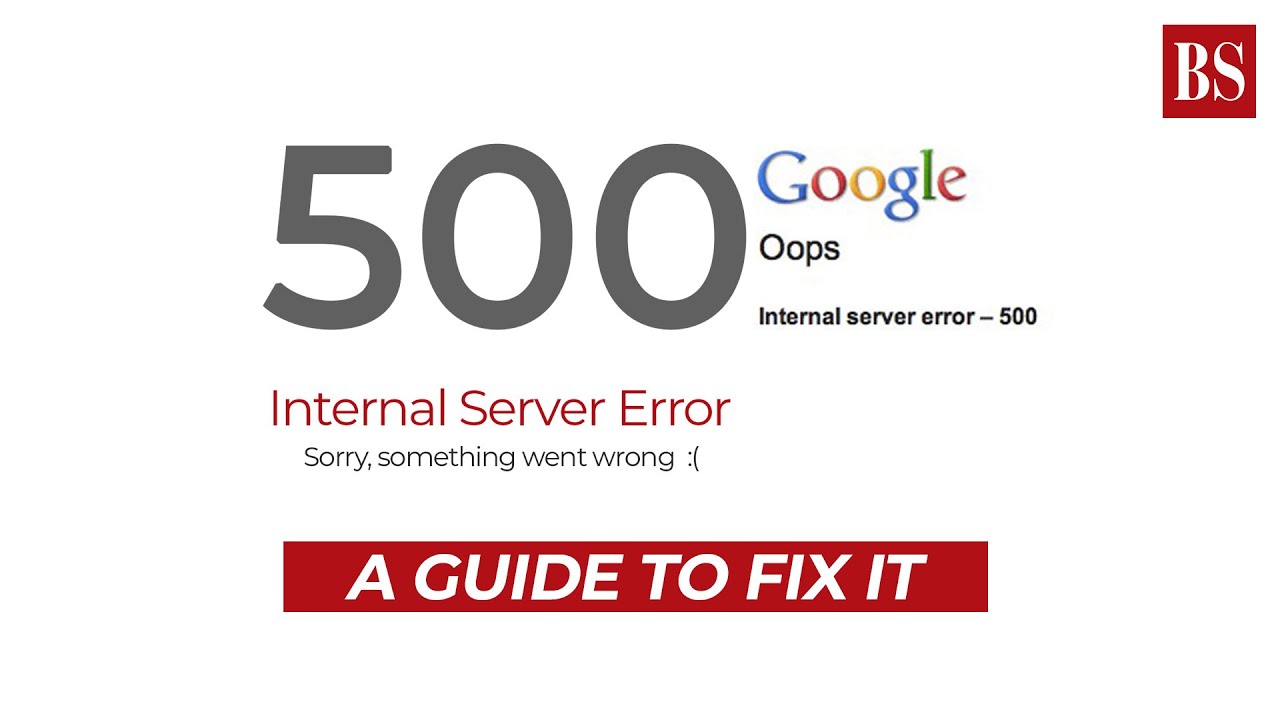 How To Fix A 500 Internal Server Error - YouTube