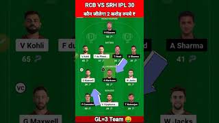 RCB vs SRH Dream11 Team | RCB vs SRH Dream11 Prediction | RCB vs SRH Dream11 Today Match | IPL 2024